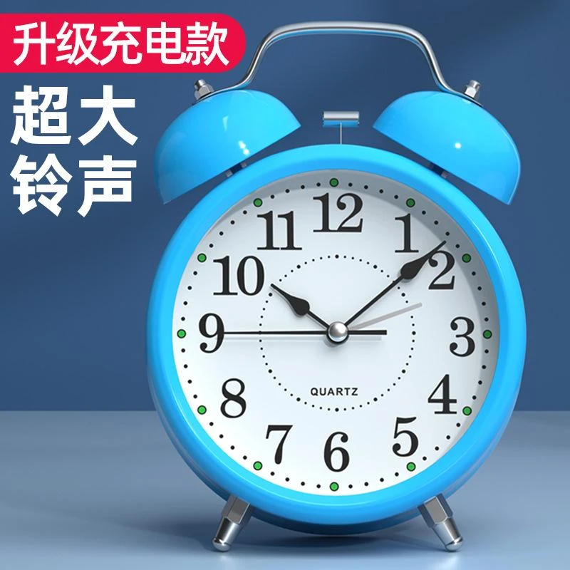 学生闹钟专用起床神器2023新款床头小闹铃儿童钟男孩女孩用夜光表