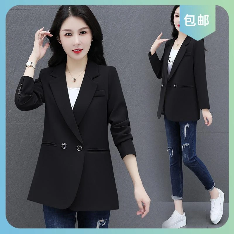 外套设计感小众小西装西服休闲后开叉时尚气质女春秋2025新款咖色