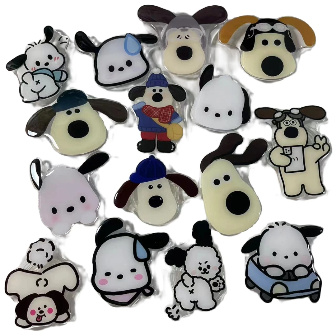 韩风ins卡通可爱萌搞怪亚克力滴胶背粘贴伸缩直播带支架E