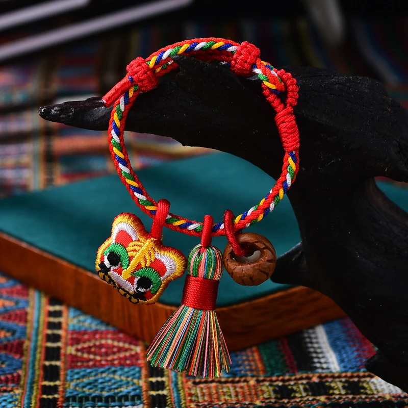 真安顺 非金属手链 端午儿童新生儿孕妇项链红绳香包艾草套装