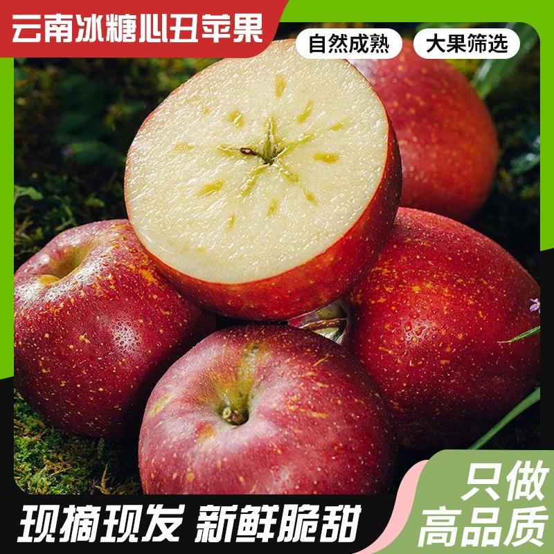 正宗洱源糖芯丑苹果新鲜采摘甜脆多汁现摘现发【15个大果精品礼盒】