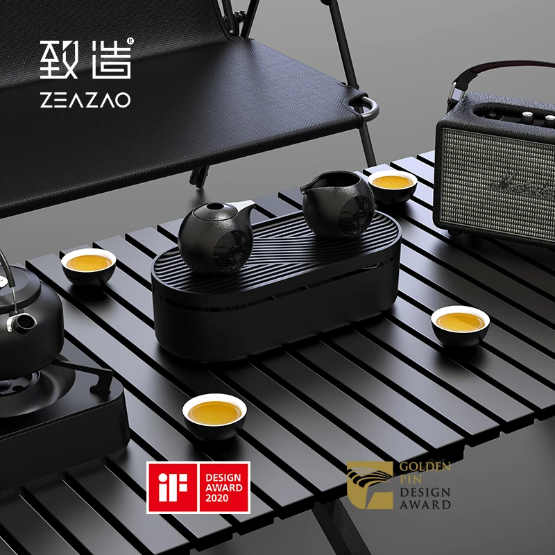 ZEAZAO/致造小团缘白瓷旅行家用茶具2022一壶四杯高端大气套装