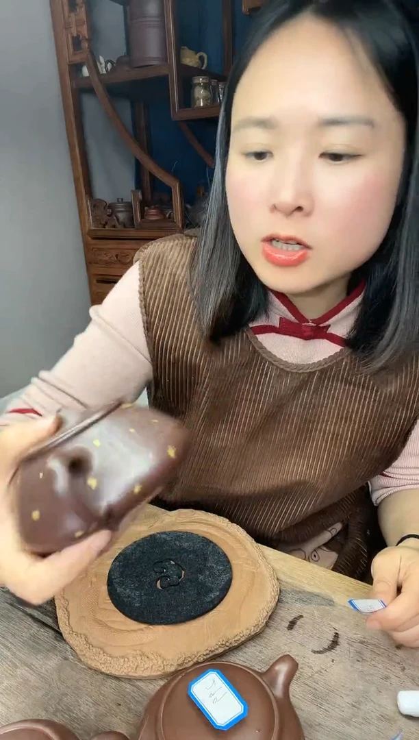 【闪购商品】紫朱泥泥塑石瓢