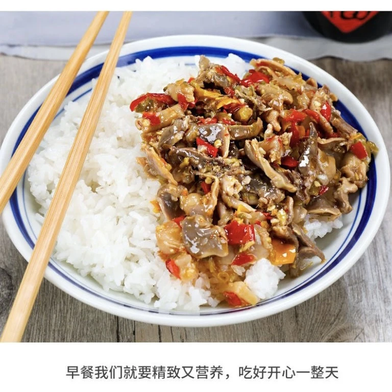 茶油三色椒酸辣鸡杂开罐即食➕酸辣脆肠组合下饭美味