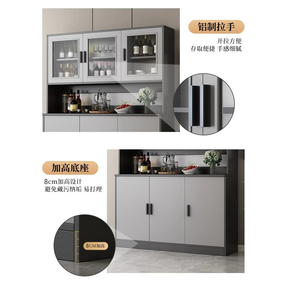 新疆西藏包邮酒柜餐边柜高柜客厅靠墙一体现代简约橱柜置物柜收纳