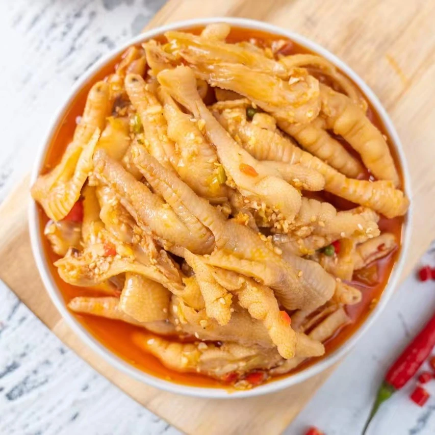 酸甜微辣无骨鸡爪1000g解馋零食