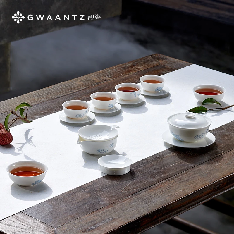 【观瓷艺述】四季中国 梅兰竹菊高端精美茶具套装 送礼佳品