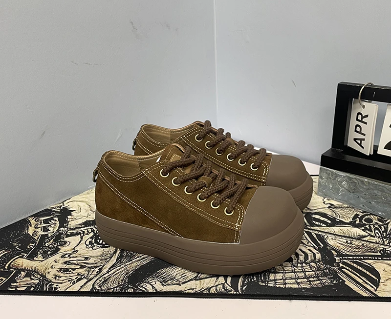 2025夏季新款米奇大头鞋女小众松糕厚底小皮鞋网红穿搭丑萌鞋潮鞋