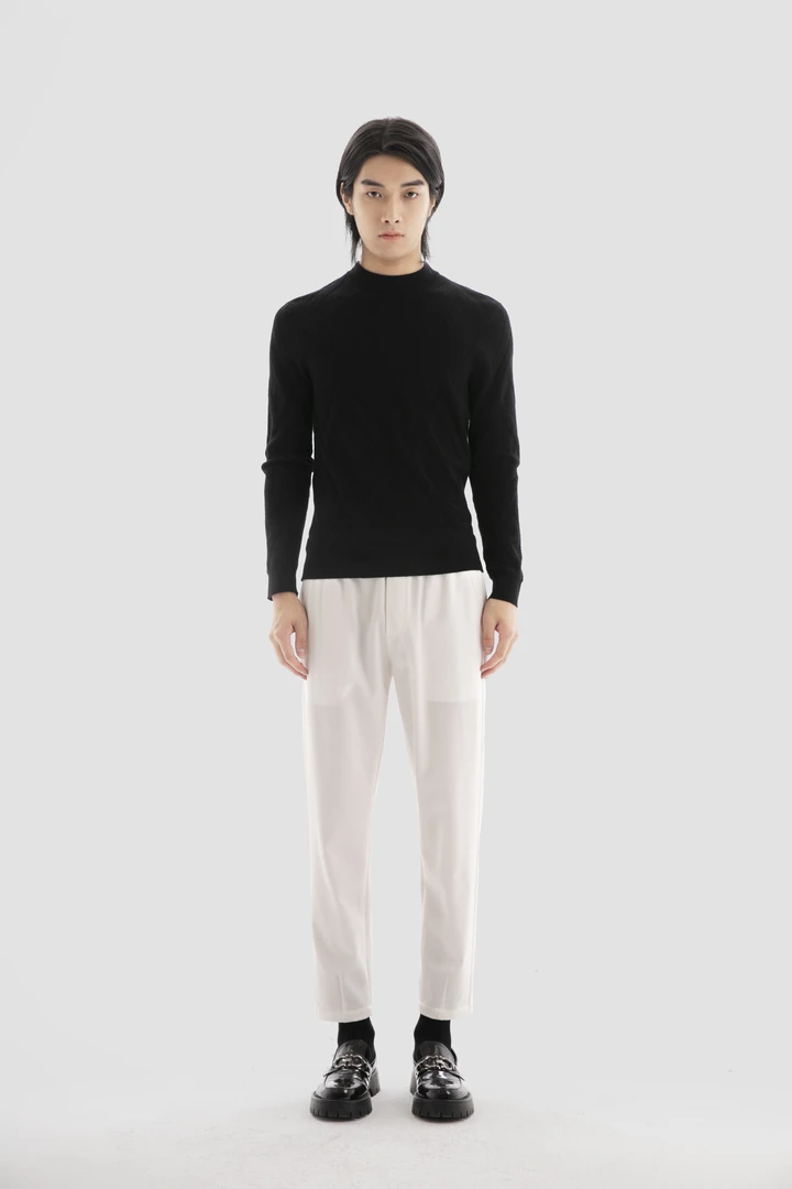 GDZS格度佐致品牌男装-春秋新款男士舒适白色时尚休闲裤OCBFC1331