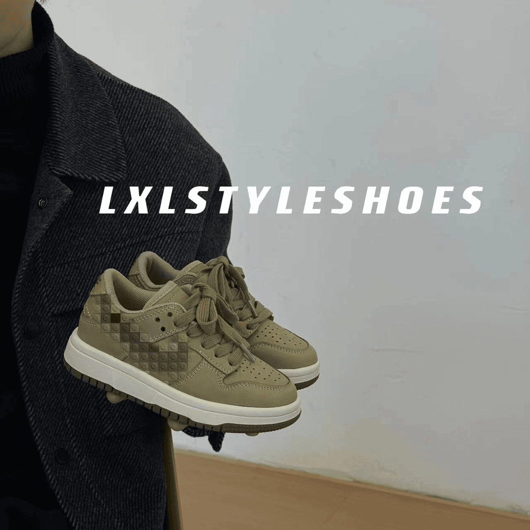 【LXL】儿童百搭时尚休闲鞋复古真皮低帮透气防滑板鞋65-8889-108