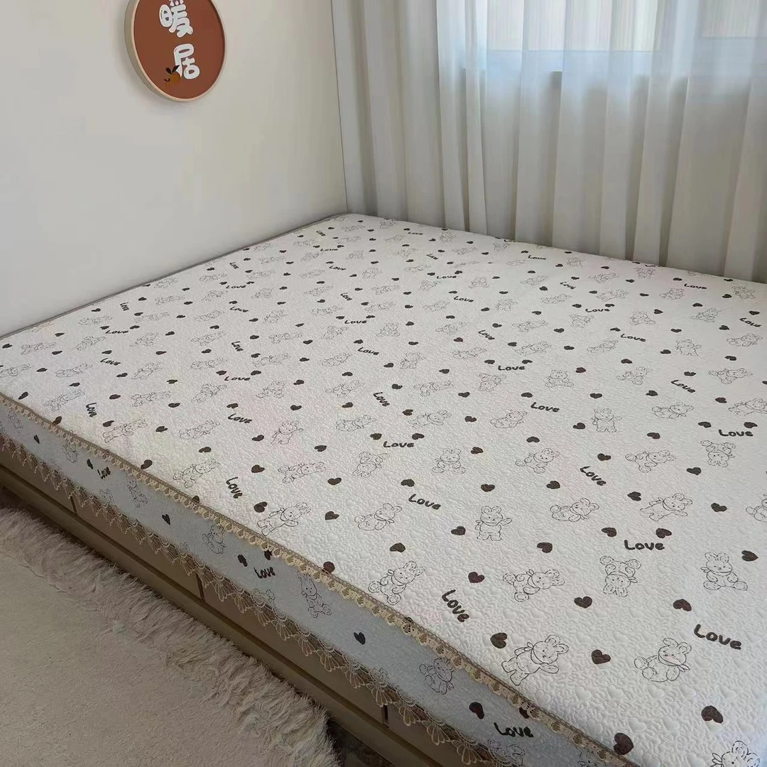 全棉榻榻米炕盖夹棉加厚榻榻米床单四季可用（A版炕单B榻榻米床盖