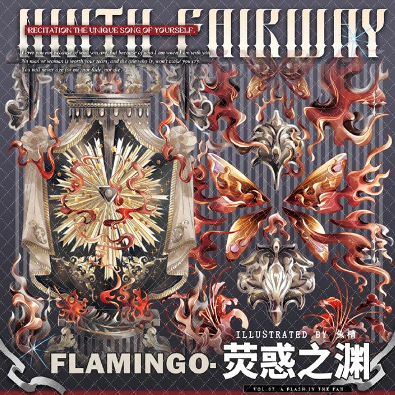 满18包邮第九航道荧惑之渊贝壳光分装特材拼贴贝壳光流麻手帐胶带