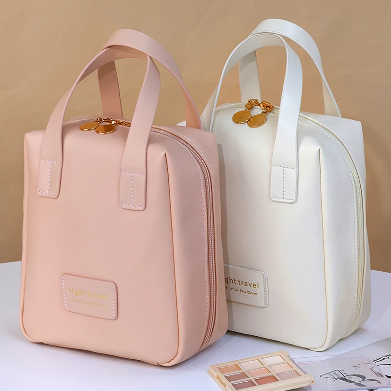 韩版便携高颜值化妆包ins风女士手提护肤品收纳包网红时尚防水