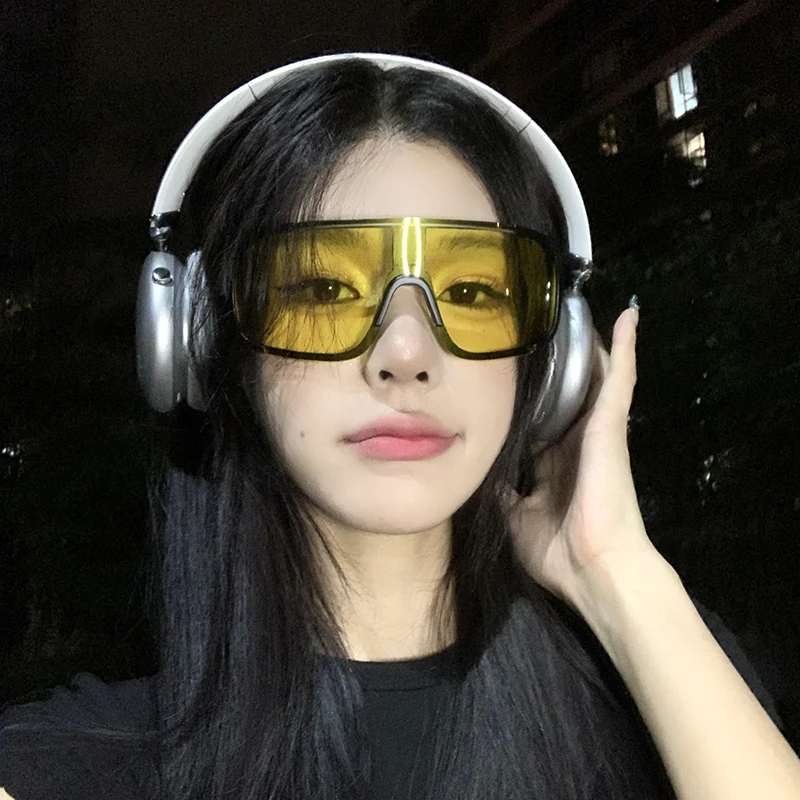 户外自行车夜骑骑行护目眼镜防风跑步运动太阳镜日夜两用个性墨镜