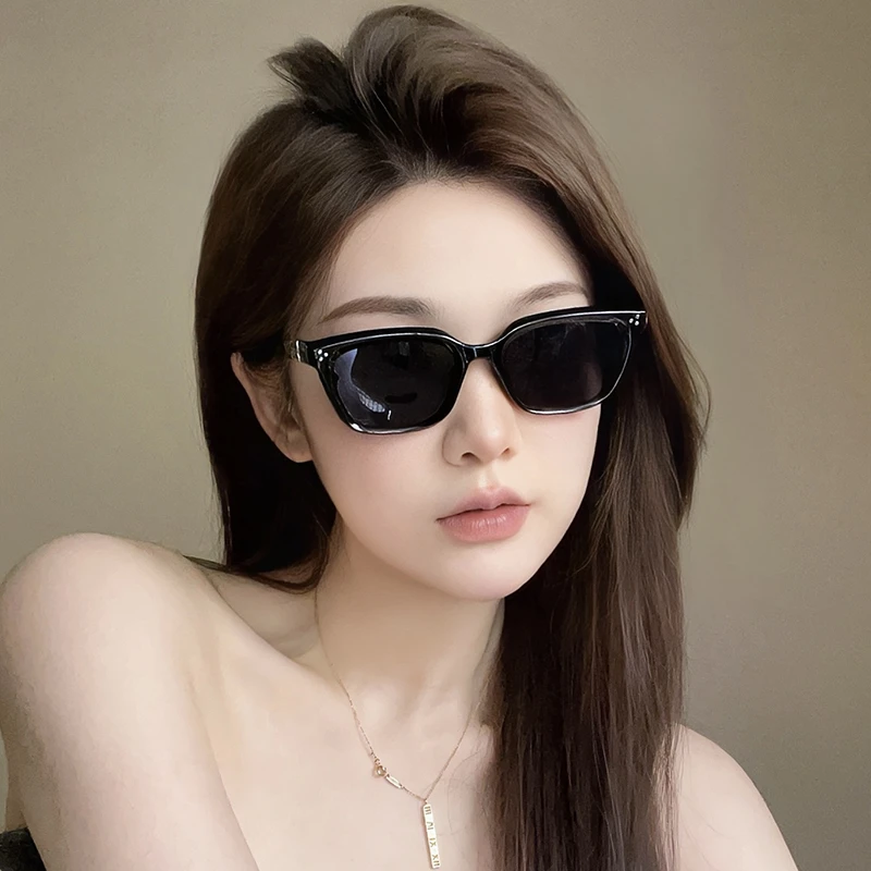 新款墨镜女高级感ins网红个性防晒太阳镜大框圆脸显瘦眼镜男款潮