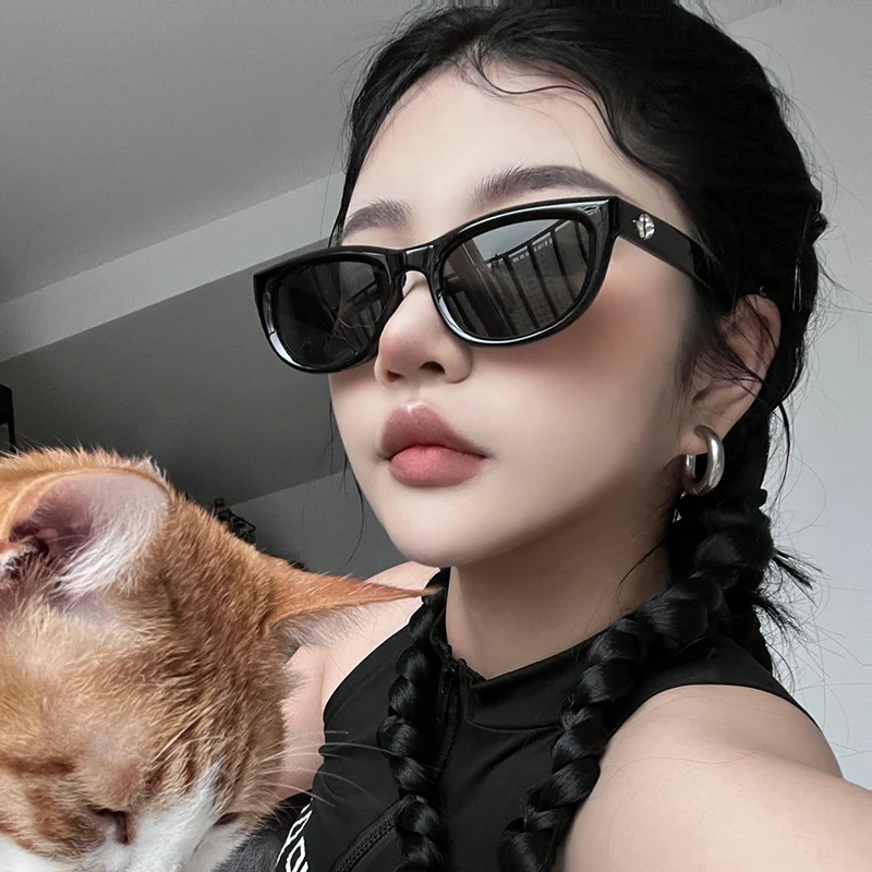 gm猫眼墨镜女潮高级感ins欧美辣妹Y2K眼镜偏光防晒近视太阳镜男款