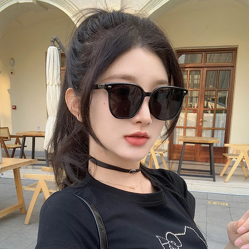 韩系偏光圆形太阳镜女高级感显脸小气质夏季网红街拍墨镜ins风男