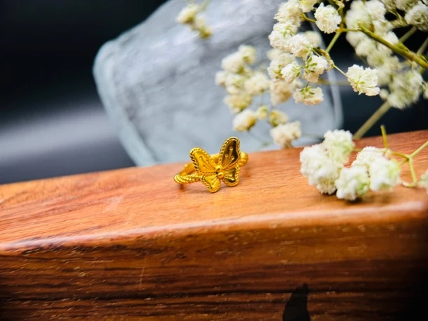 铜合金戒指 小蝴蝶戒指系列气质时尚百搭饰品