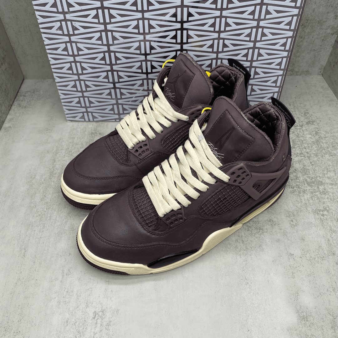【秒价】aj4 x amm 酒红/42码/原盒配件/98新/编码9281/市场价2100