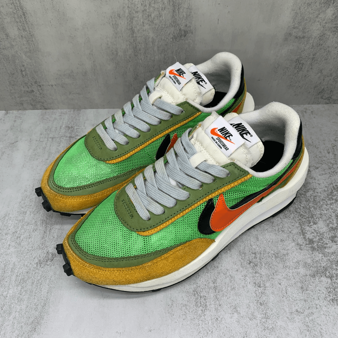Sacai 黄绿运动鞋/39码/95新/YY309/市场价5500/