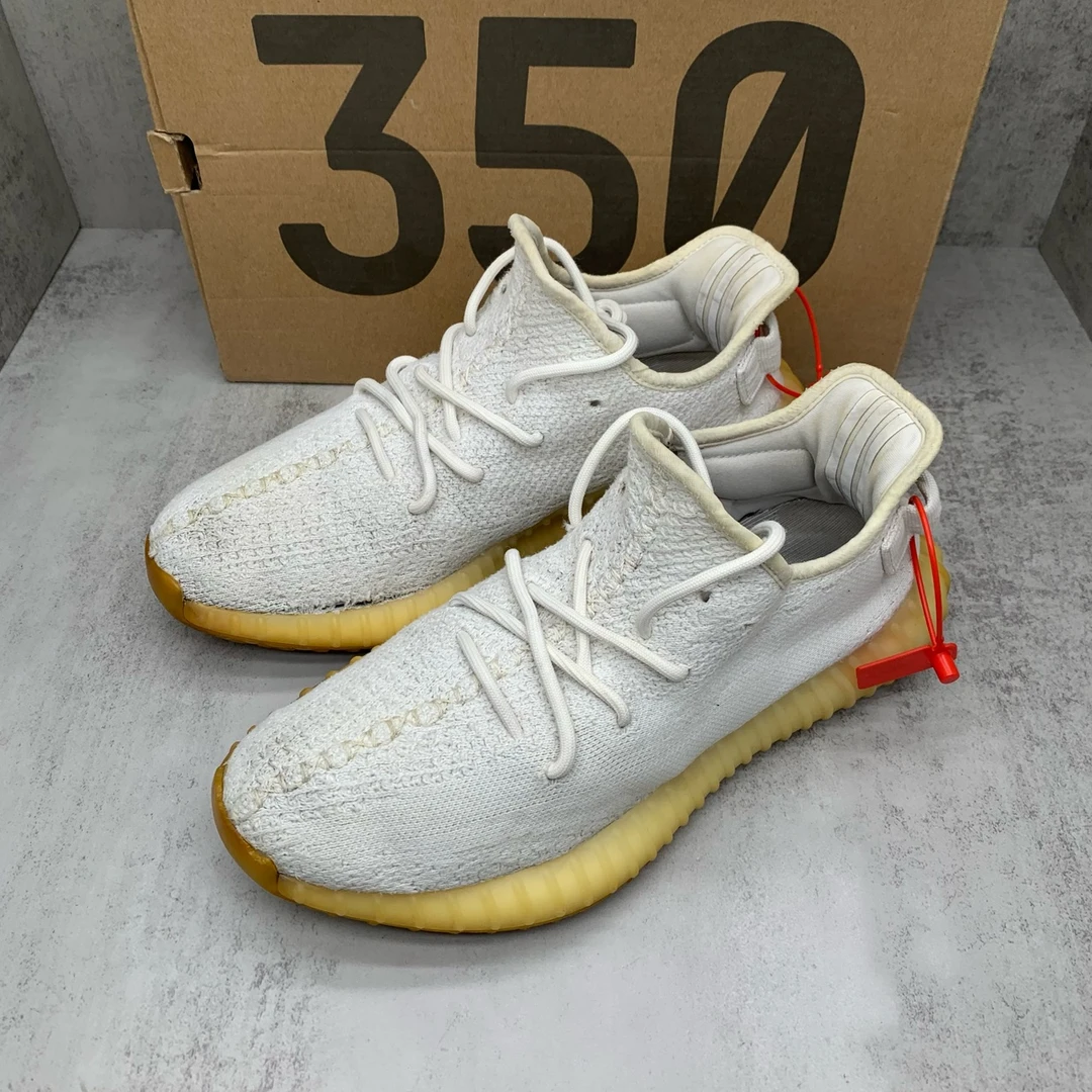 【秒价】Yeezy350 纯白色运动鞋/42.5码/95新/YY347/市场价3000