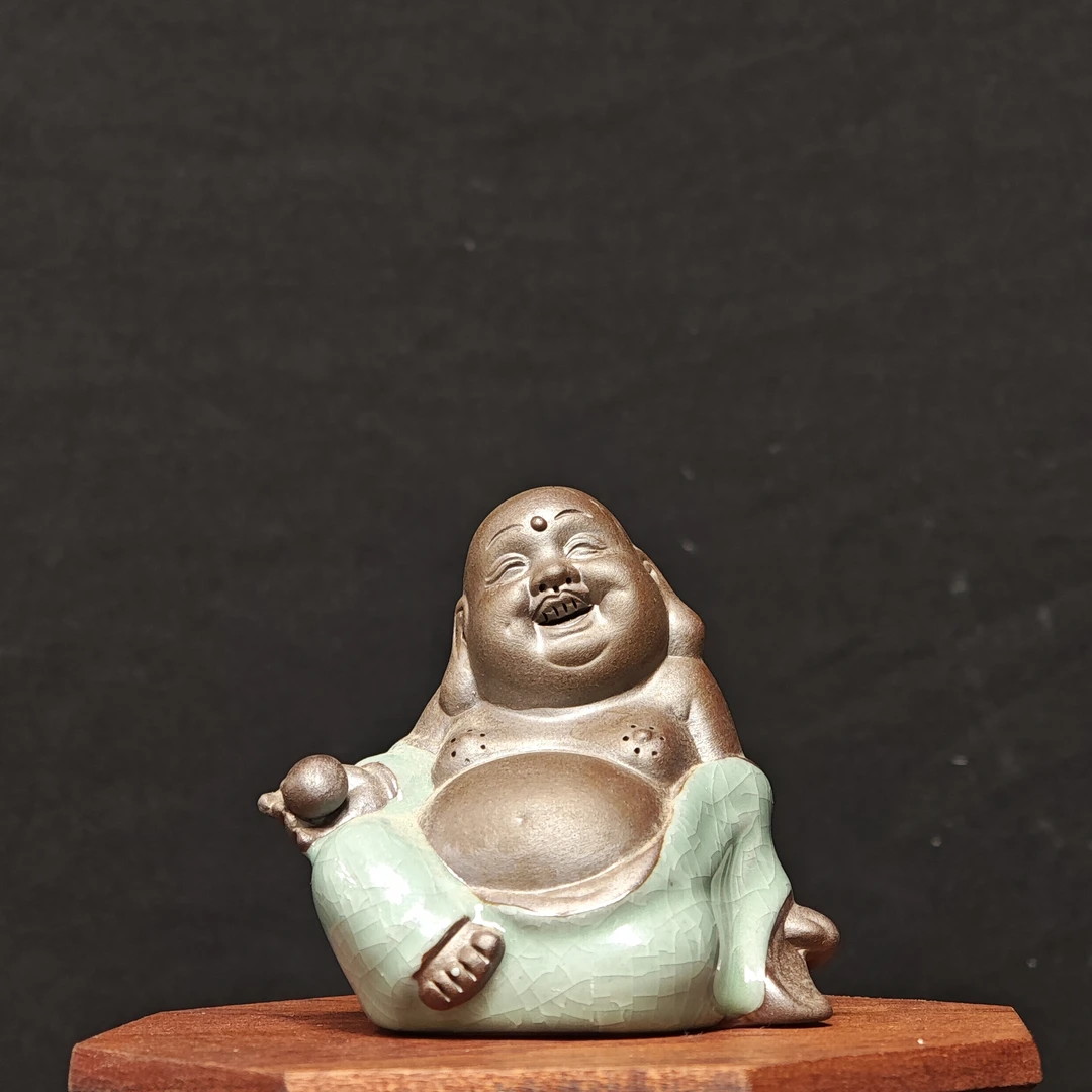 紫砂哪吒茶台玄关茶宠摆件（一物一拍，不换不退)