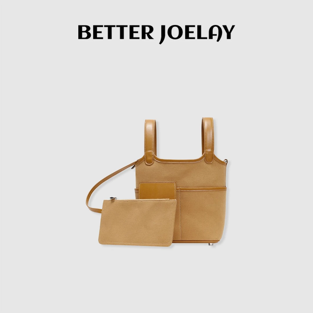 BETTER JOELAY-【秋收冬藏】时尚手提包美式复古水桶包Z6317