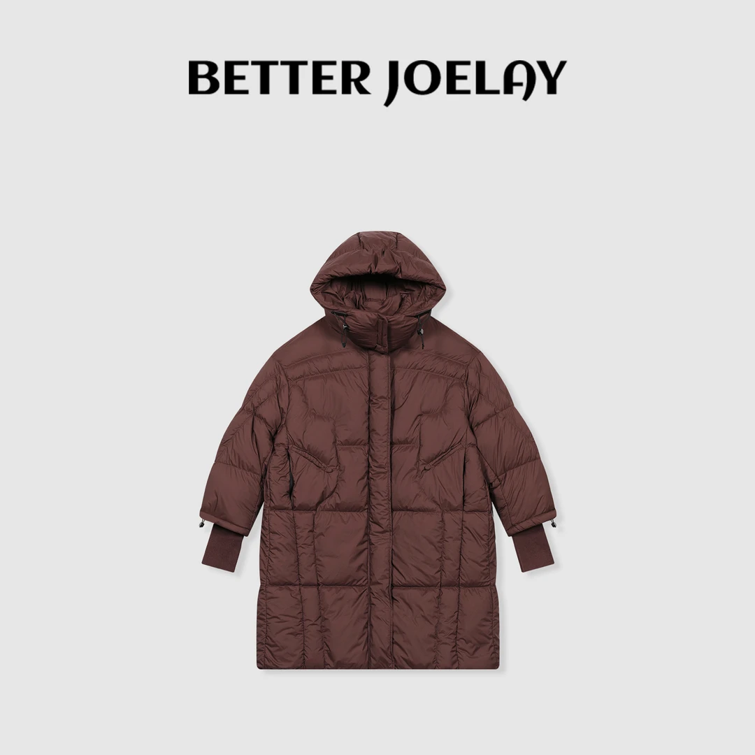 BETTER JOELAY -【奢享柔软】时尚保暖连帽羽绒服百搭休闲风Z6413