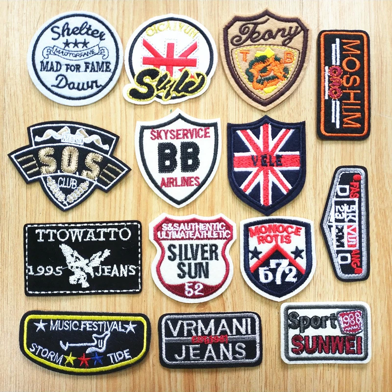 新品布贴批发 徽章刺绣服装辅料补丁贴鞋包配饰贴可烫 速卖通货源