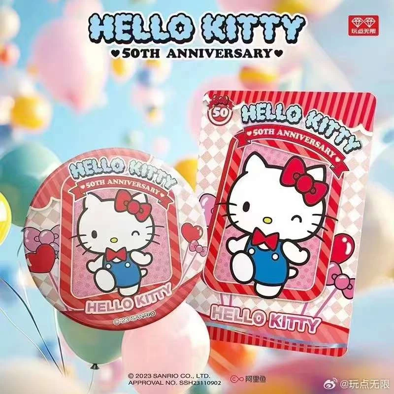 玩点无限《HelloKitty》50周年系列马口铁徽章收藏盲盒