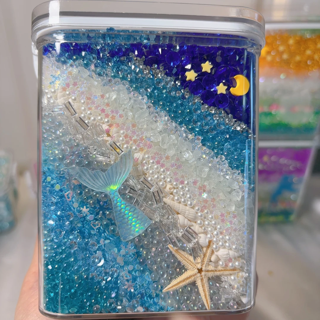 【超香成品罐罐】可爱摆件！手工diy配件！美甲配饰！平底钻小清新冰透