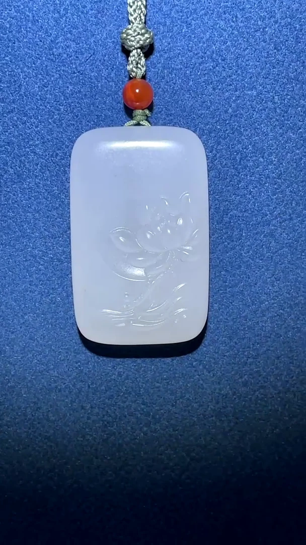 【闪购商品】和田玉XT未镶嵌莲花牌子吊坠
