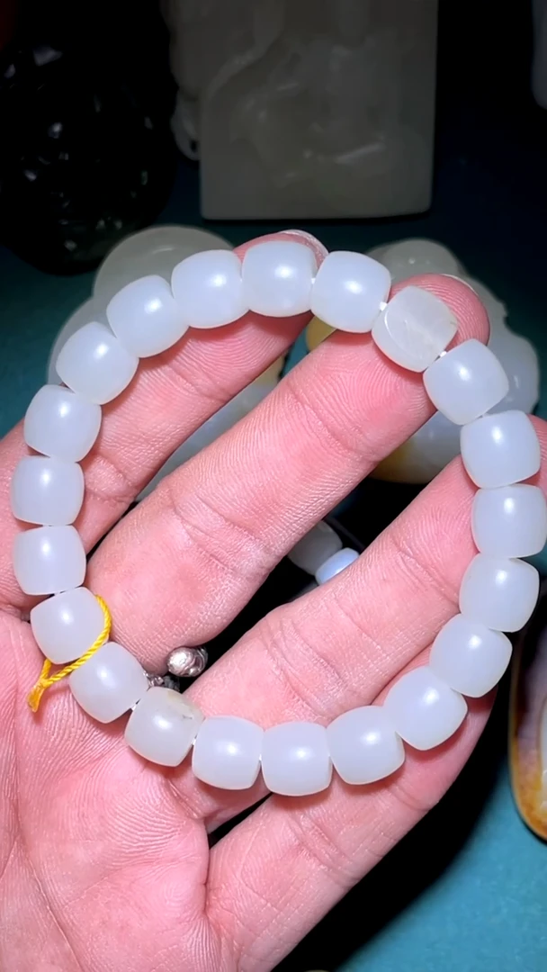 【闪购商品】和田玉XT未镶嵌子直切手串卡10