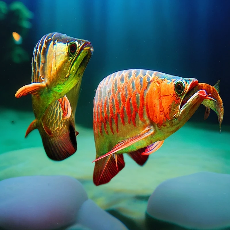 金龙鱼红龙鱼饲养活鱼虎鱼龙鱼苗活体大型观赏鱼「超萌好物」