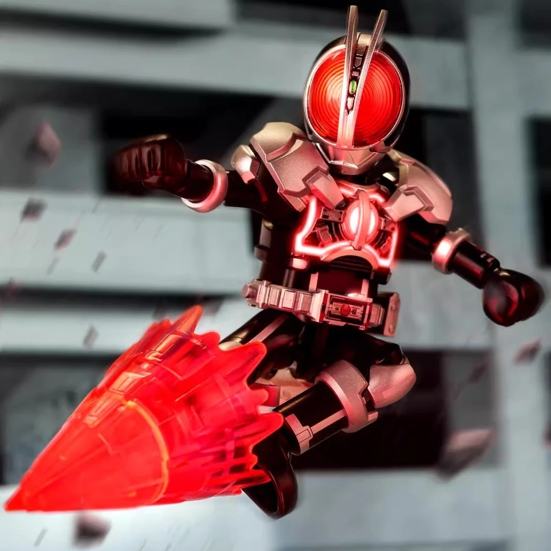 正版假面骑士群星版第二弹-555可动积木人男孩6-12岁拼装玩具模型