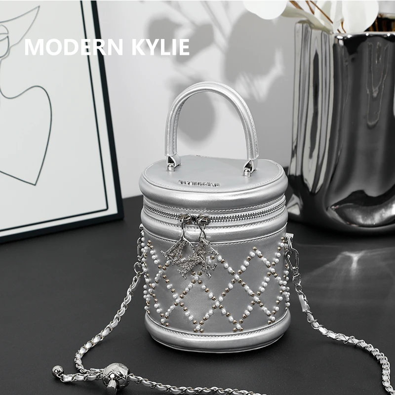 MODERN KYLIE2024潮流新款（无礼盒）水桶单肩斜跨包