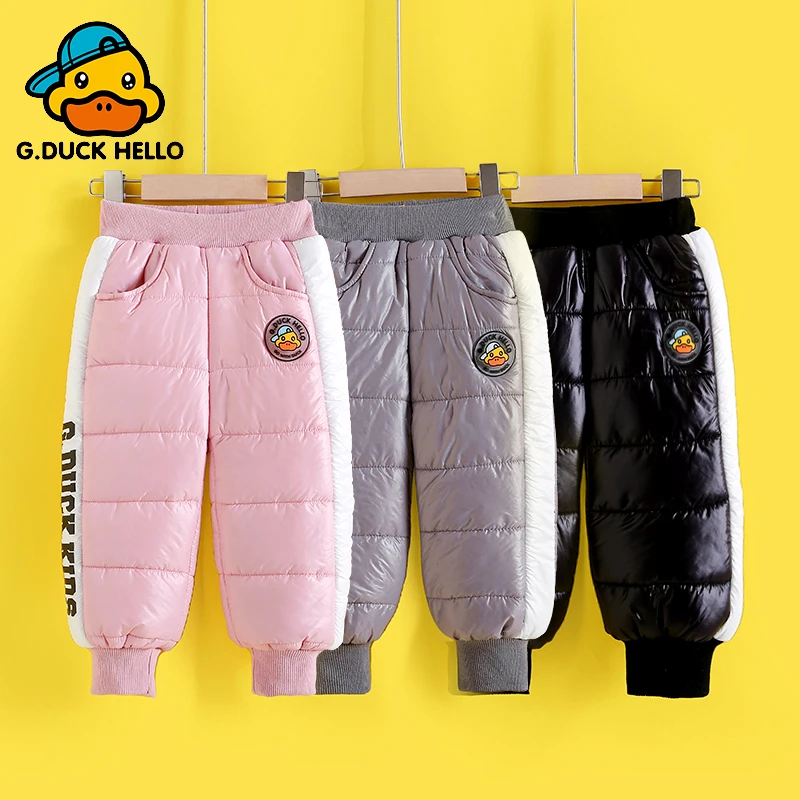 G2024006新款冬季儿童男女童可爱网红时尚保暖过冬裤加绒加厚棉裤