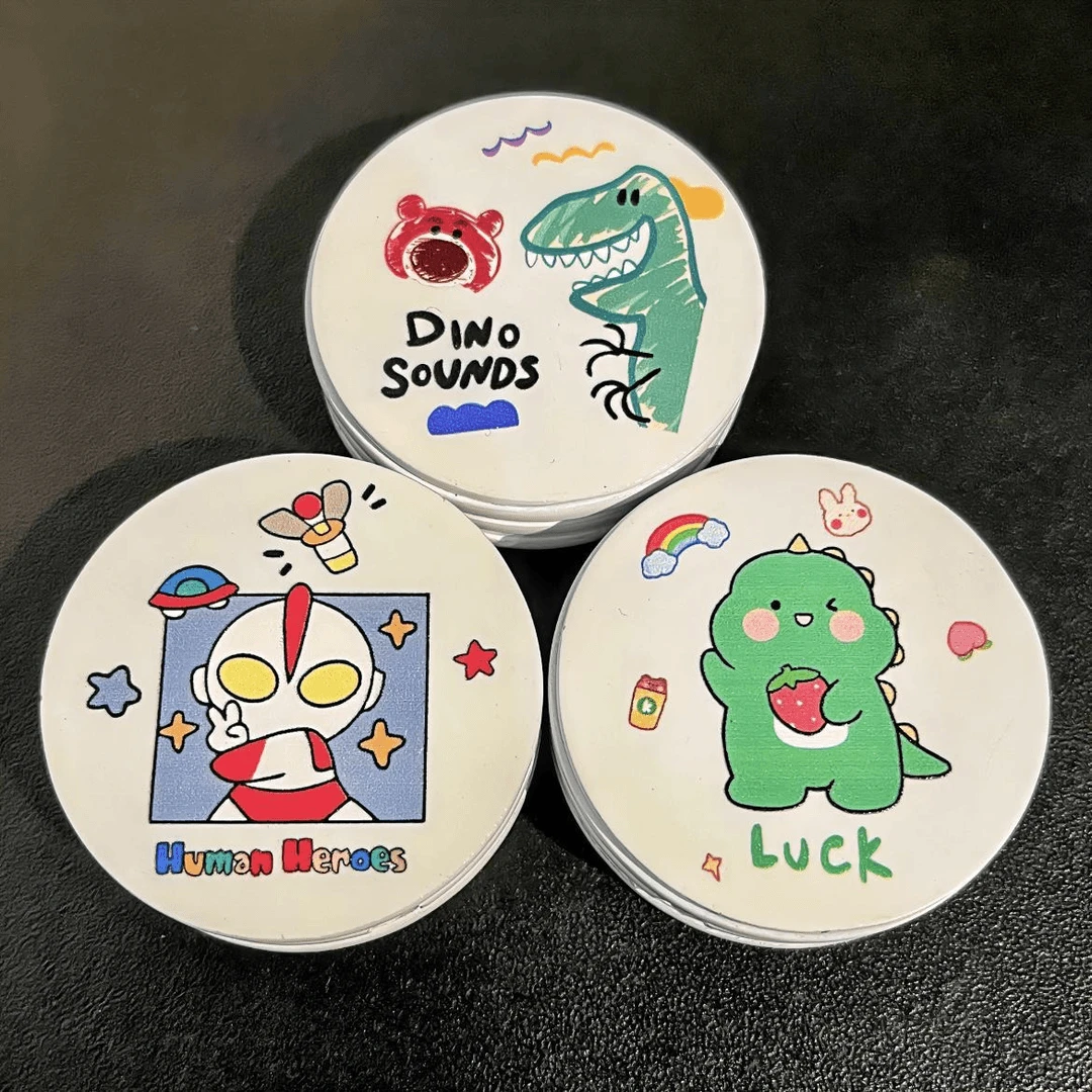 新款圆形库洛米打火机炫酷可爱卡通明火送闺蜜男朋友电子点烟器