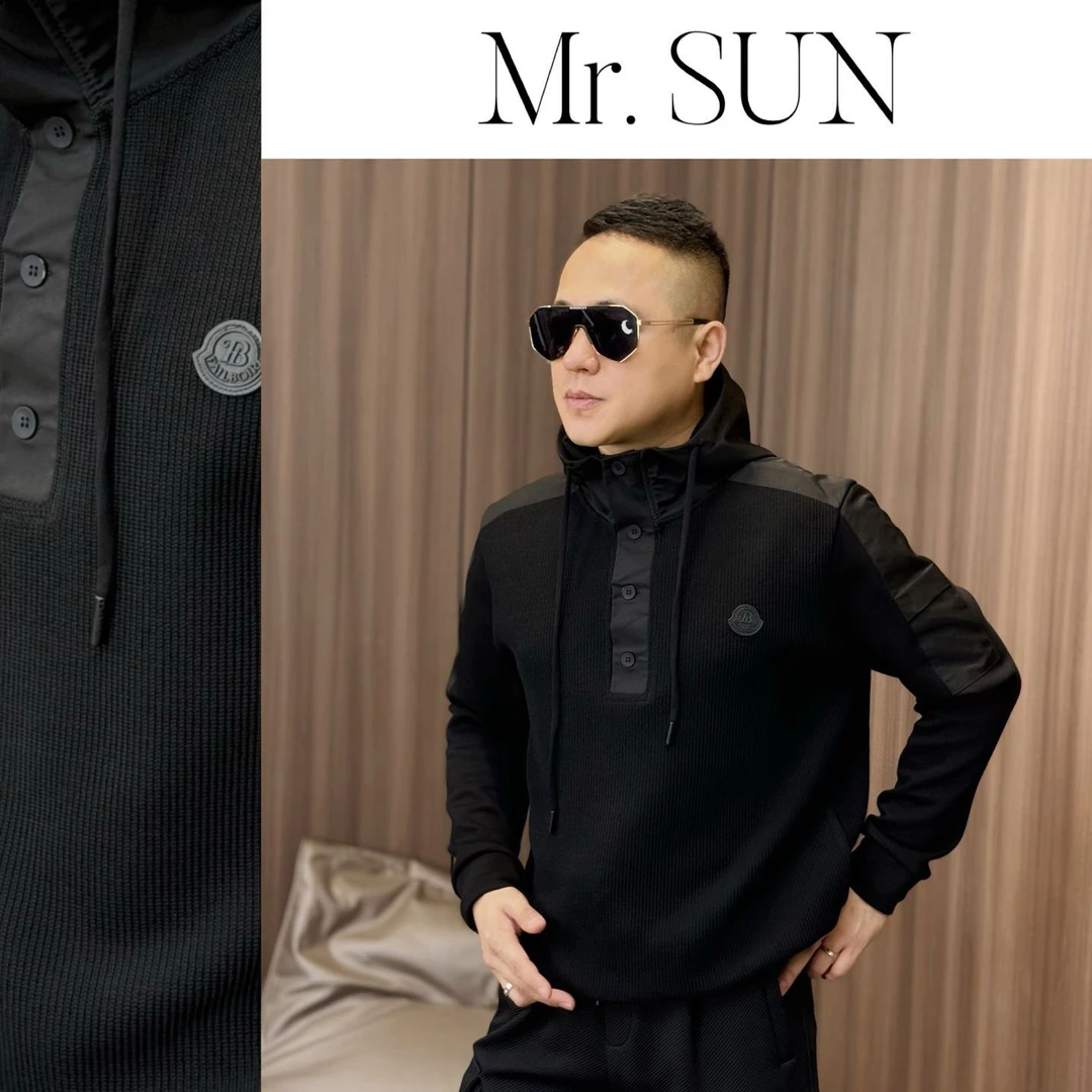 孙先生｜高奢时尚潮款男士针织帽衫针织卫衣22102（不退不换）