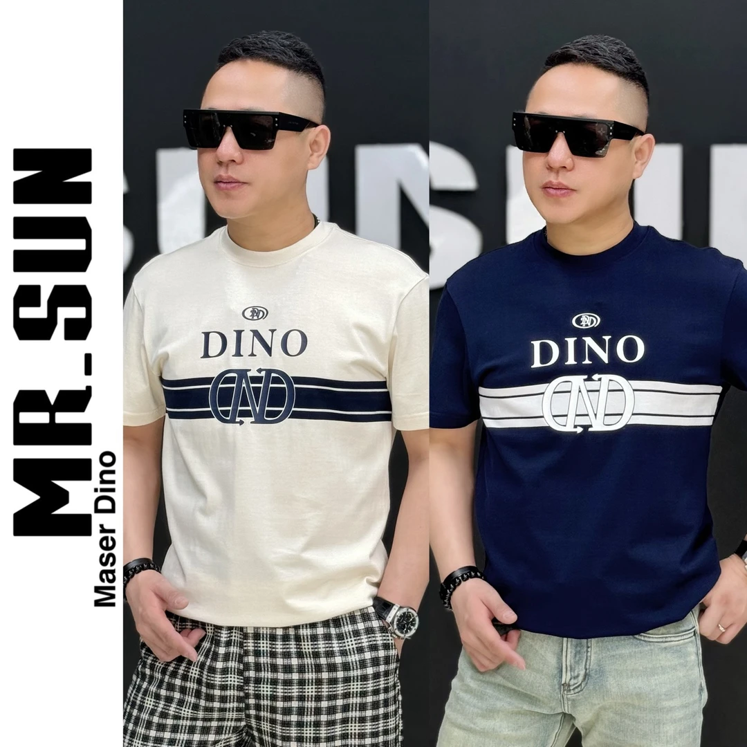 7317 Maser Dino|玛撒迪诺·高奢男款半袖字母圆领男半袖T恤