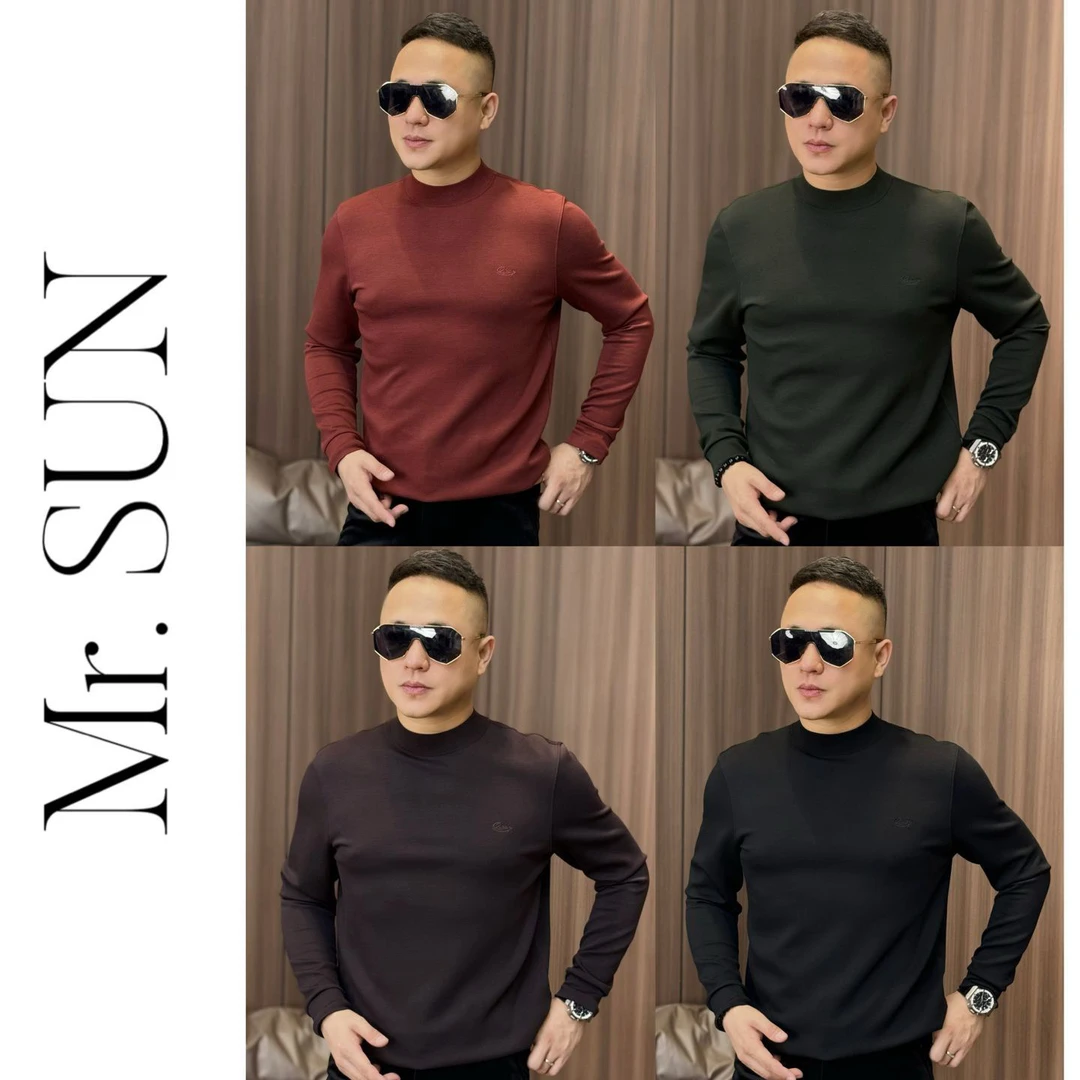 9604（不退换）孙先生｜山羊绒莱赛尔混纺软糯弹男士长袖小衫寸领打