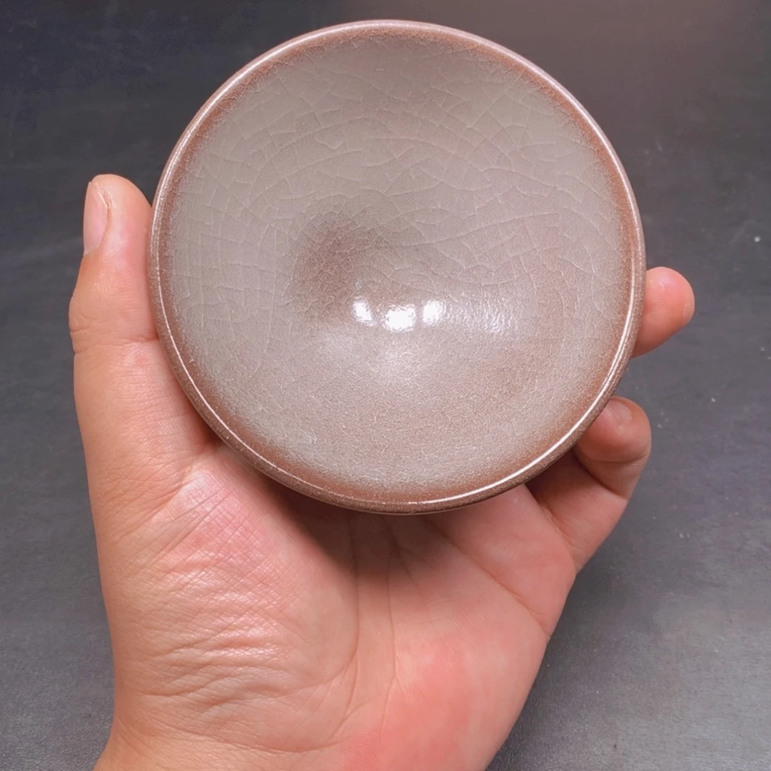 茶盏粉冰裂屏口尊贵主人杯