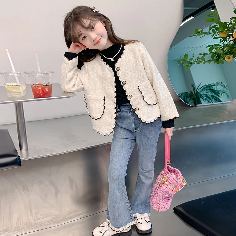 女童外套春秋款2023新款洋气儿童秋季小香风上衣潮款3QJ3WT7225
