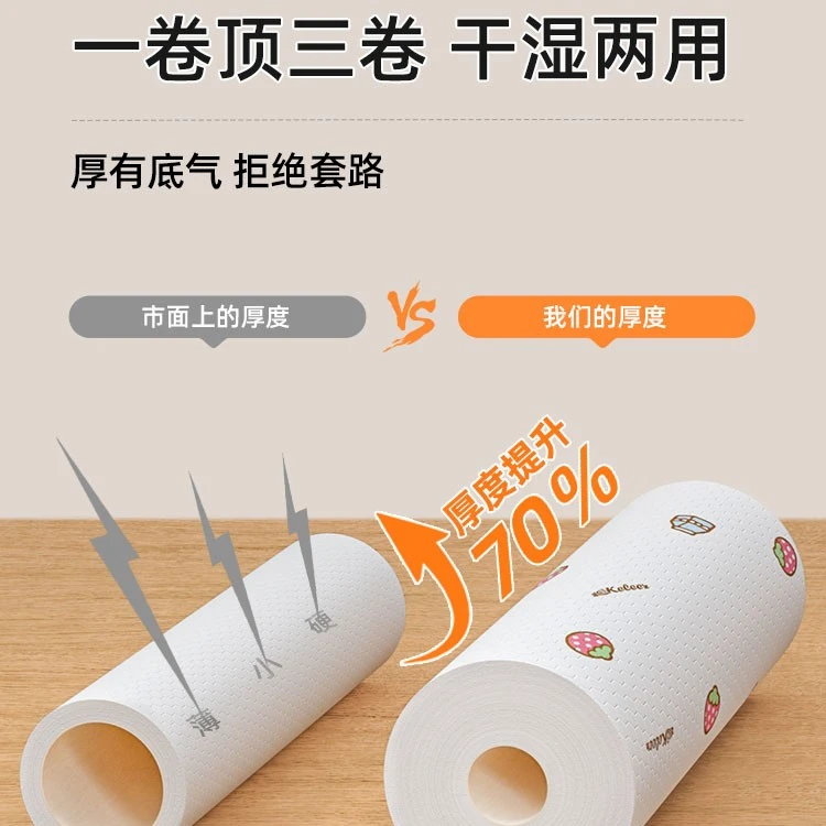 懒人抹布厨房用纸一次性干湿两用家用洗碗布纸巾吸水不掉毛不沾油