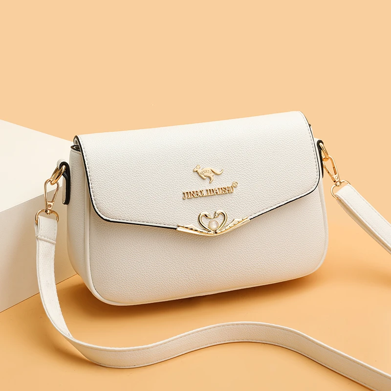 专柜正品软皮小包包女2025新款网红女士单肩斜挎包休闲妈妈小方包