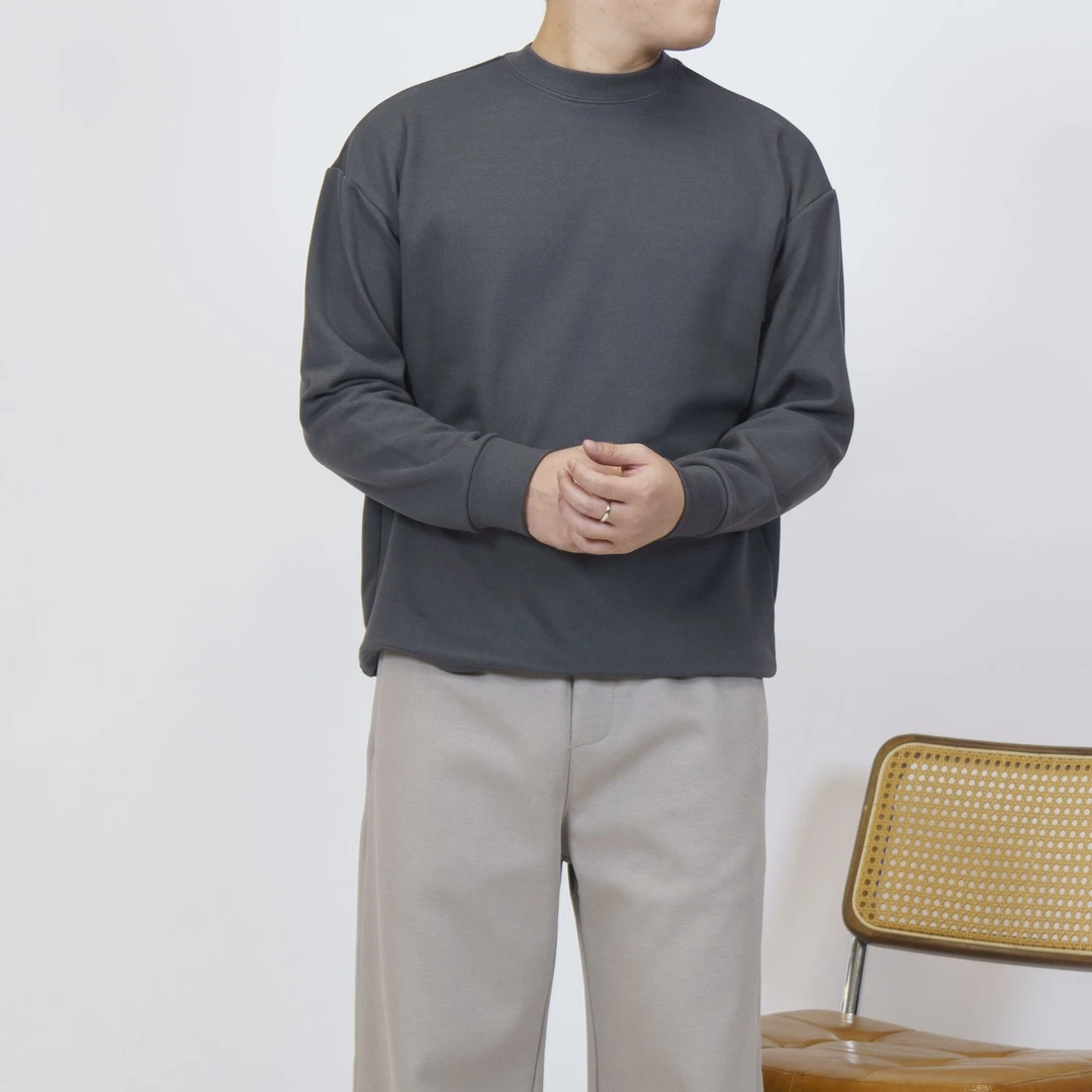 双面磨毛6便士2【D116秋冬圆领德绒长袖】秋冬百搭时尚保暖打底衫