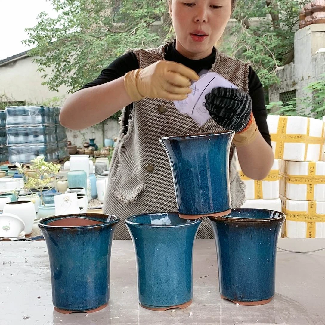 红陶20CM以下王嫂花盆1019-24