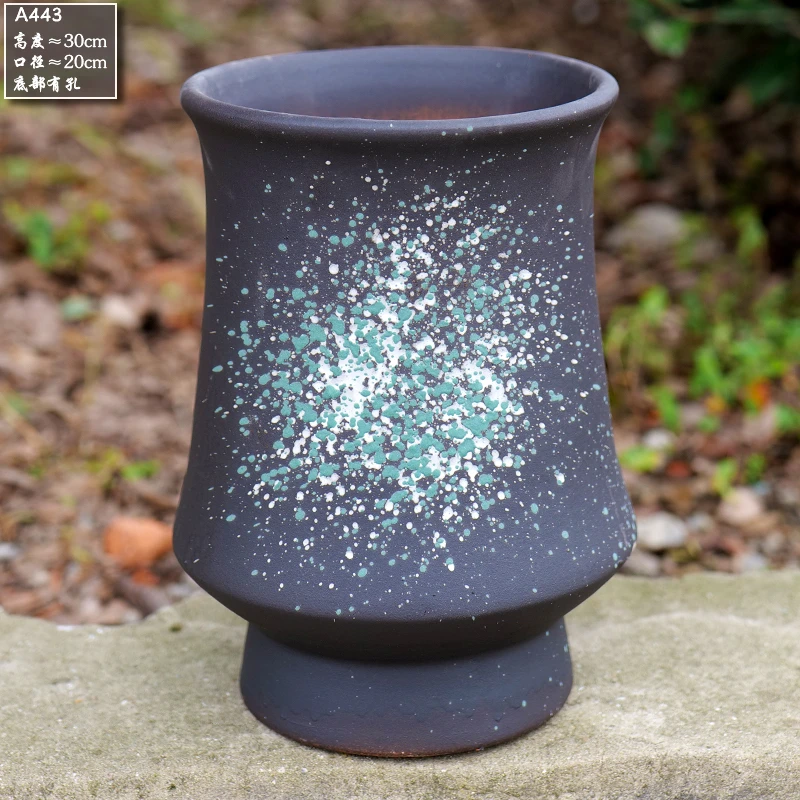 多肉花盆陶瓷粗陶透气创意简约多肉创意复古小老庄植物多肉盆A443