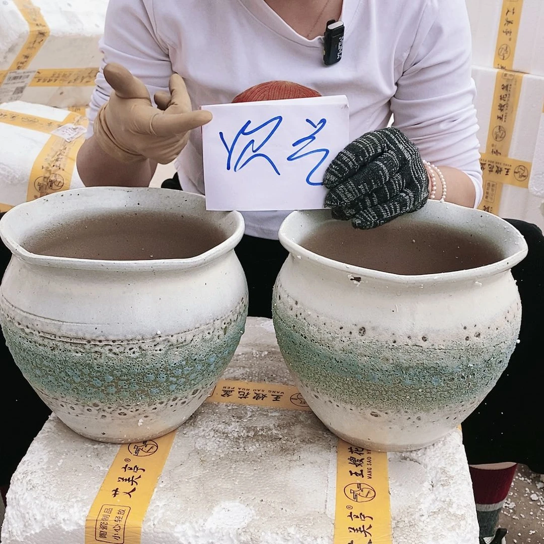 红陶王嫂花盆微瑕福利1109-b16