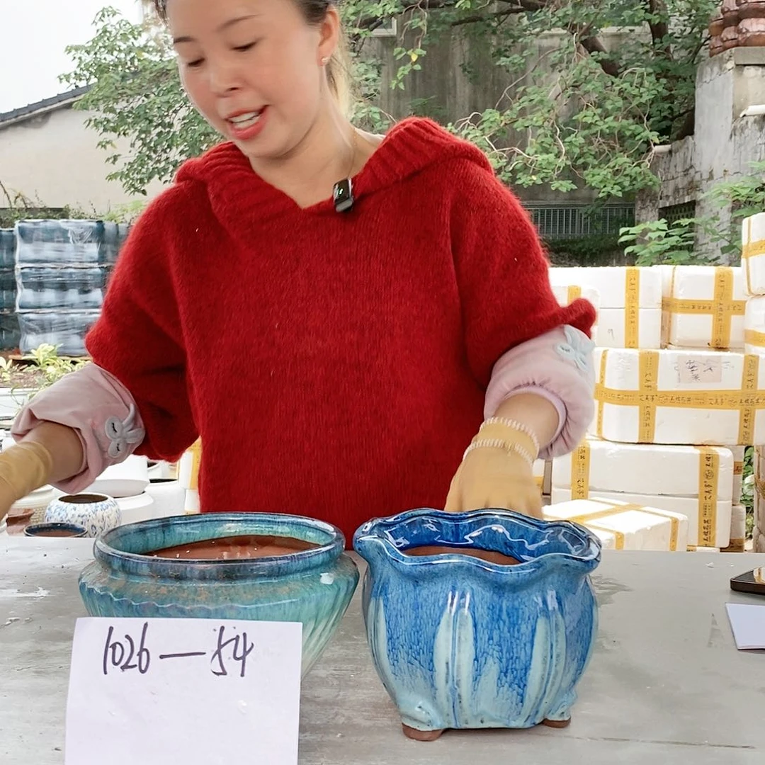 红陶20CM以下王嫂花盆1026-54